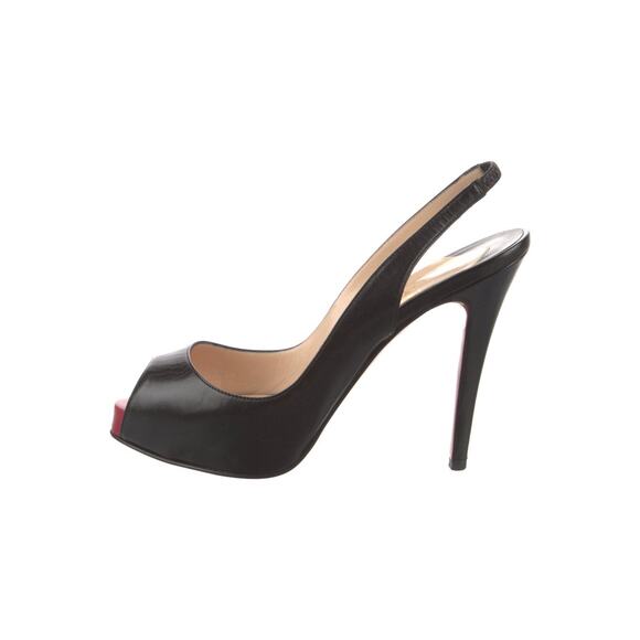 ❤️Christian Louboutin Leather Slingback Heels❤️ - Picture 2 of 5